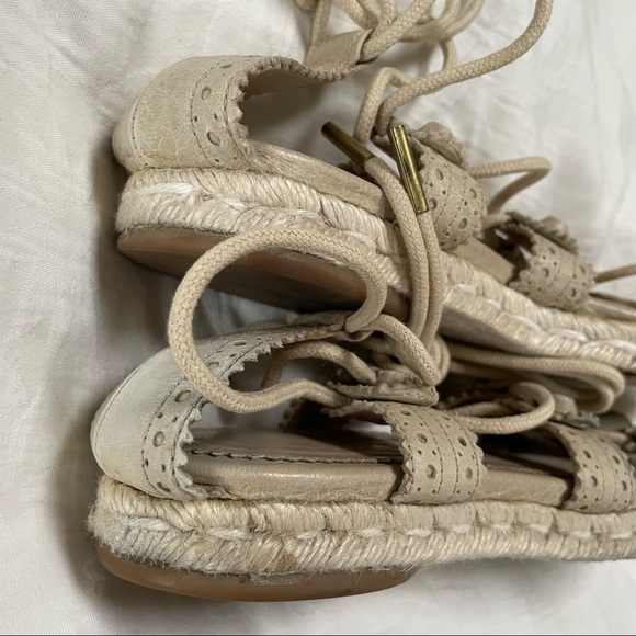 BALENCIAGA Arena Espadrille Ankle Wrap Gladiator Sandals - Picture 11 of 16